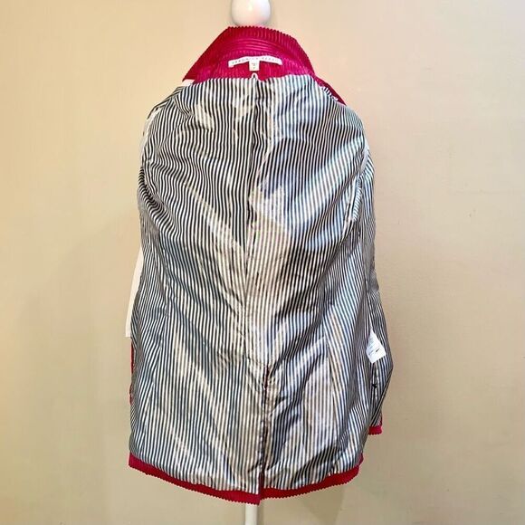 Veronica Beard Gaya Blazer Corduroy Miller Hot Pink Collared Size 2 Jacket - Picture 10 of 11